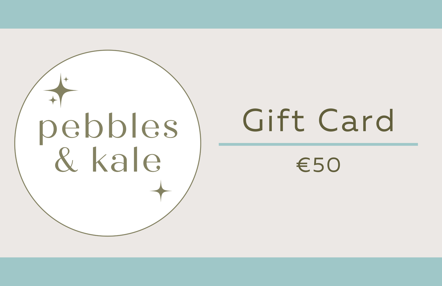 Pebbles & Kale Gift Card