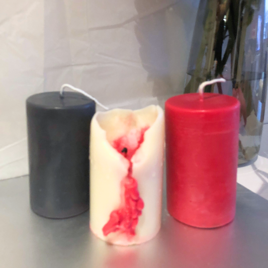 Bleeding Pillar Candles