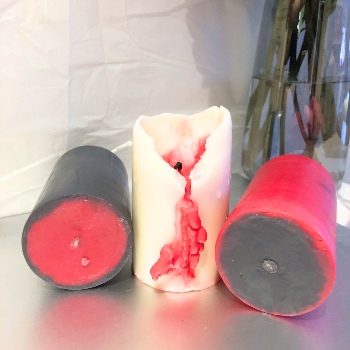 Bleeding Pillar Candles